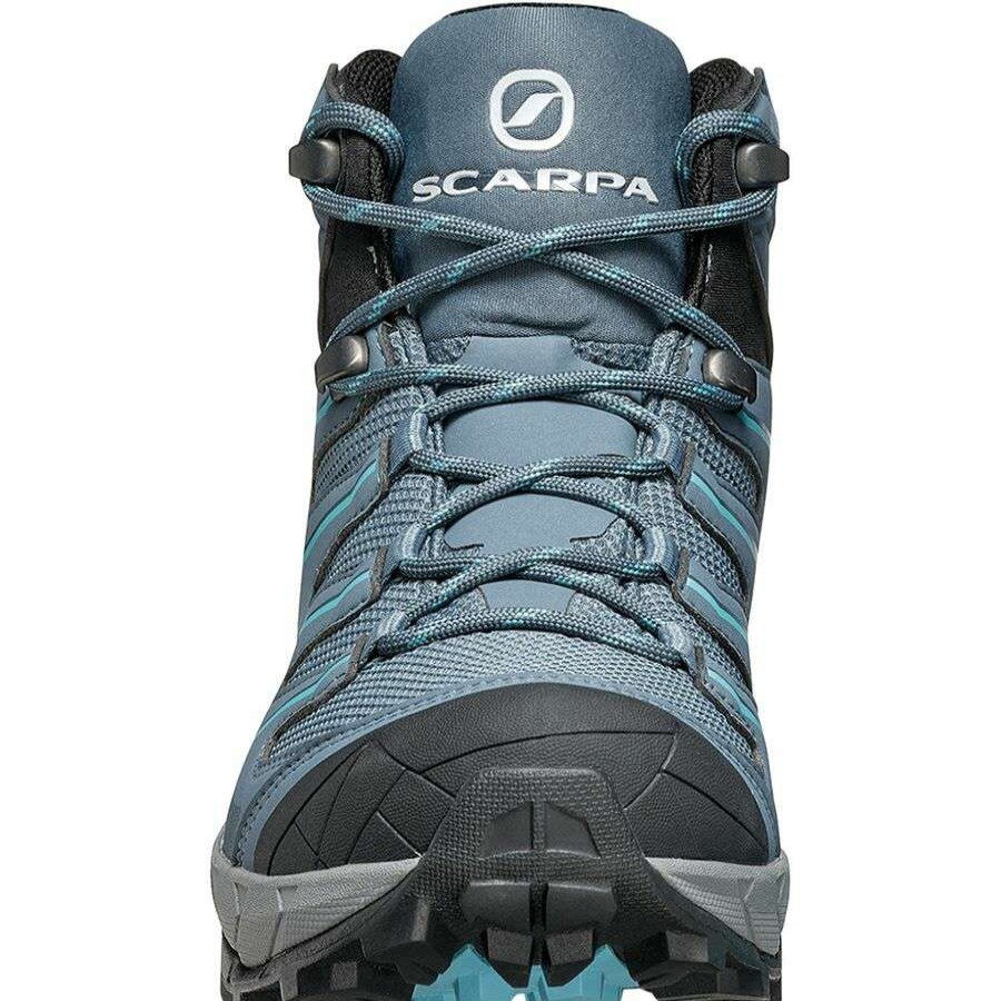 Outdoor Shoes * | Scarpa Maverick Mid Gtx Hiking Boot Women'S Online Storm Grey/Aqua