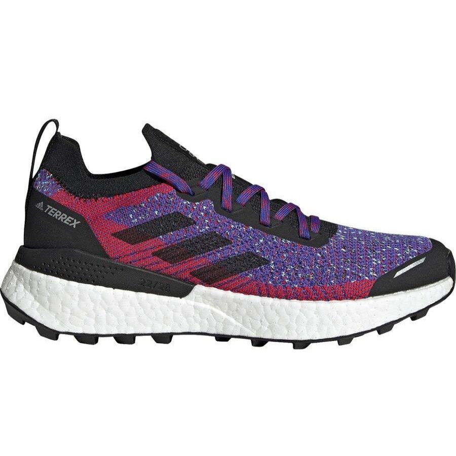 Running Shoes * | Adidas Outdoor Terrex Two Ultra Primeblue Trail Running Shoe Women'S Sale Scarlet/Core Black/Hazy Sky