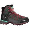 Outdoor Shoes * | Salewa Mountain Trainer Lite Mid Gtx Hiking Boot Women'S Outlet Feld Green/Fluo Coral