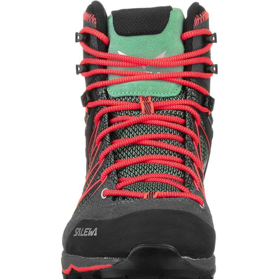 Outdoor Shoes * | Salewa Mountain Trainer Lite Mid Gtx Hiking Boot Women'S Outlet Feld Green/Fluo Coral