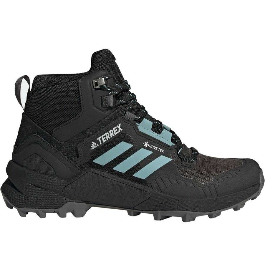 Outdoor Shoes * | Adidas Outdoor Terrex Swift R3 Mid Gtx Hiking Boot Women'S Discount Core Black/Mint Ton/Grey Five