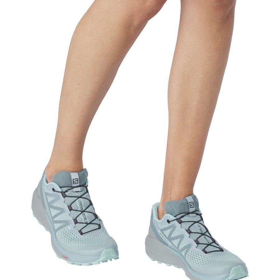 Running Shoes * | Salomon Sense Ride 4 Invisible Gtx Trail Running Shoe Women'S Online Slate/Monument/Pastel Turquoise