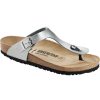 Sandals * | Birkenstock Gizeh Narrow Sandal Women'S Outlet Silver Birko Flor