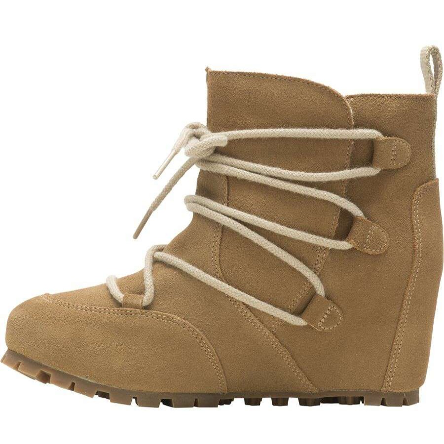 Casual Boots & Shoes * | Merrell Moab Wedge Polar Boot Women'S Sale Camel