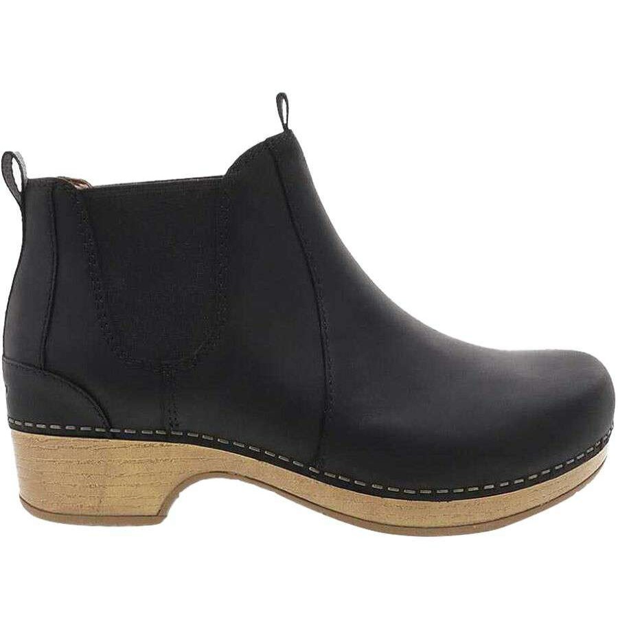 Casual Boots & Shoes * | Dansko Becka Boot Women'S Sale Black Oiled Pull Up