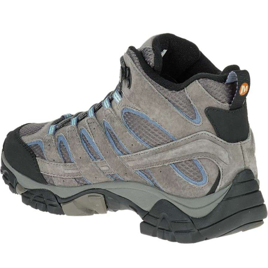 Outdoor Shoes * | Merrell Moab 2 Mid Waterproof Hiking Boot Wide Women'S Outlet Granite