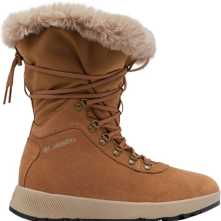 Winter Shoes * | Columbia Slopeside Village Omni-Heat Hi Boot Women'S Outlet Elk/Autumn Orange