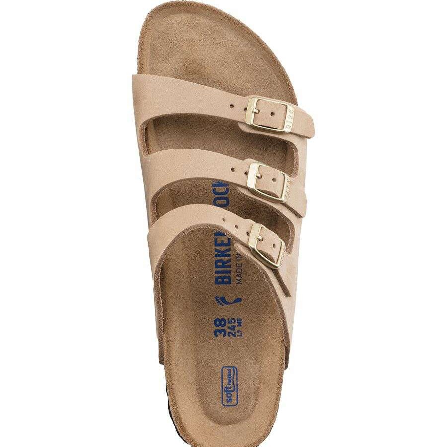 Sandals * | Birkenstock Florida Fresh Soft Footbed Sandal Women'S Online Sandcastle Nubuck