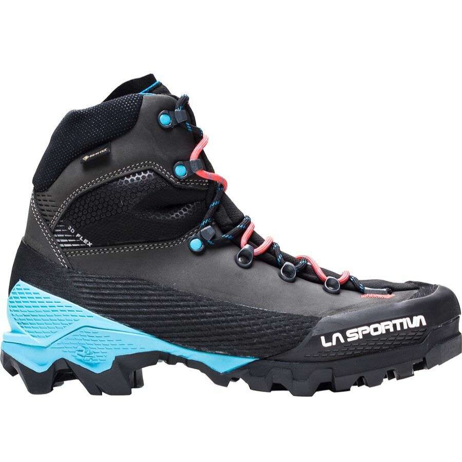 Outdoor Shoes * | La Sportiva Aequilibrium Lt Gtx Mountaineering Boot Women'S Online Black/Hibiscus