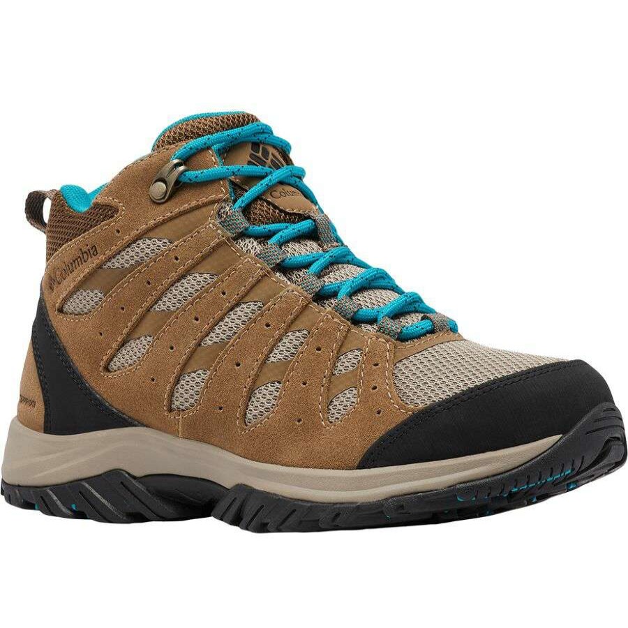 Outdoor Shoes * | Columbia Redmond Iii Mid Waterproof Hiking Boot Women'S Online Khaki Ii/Sea Level