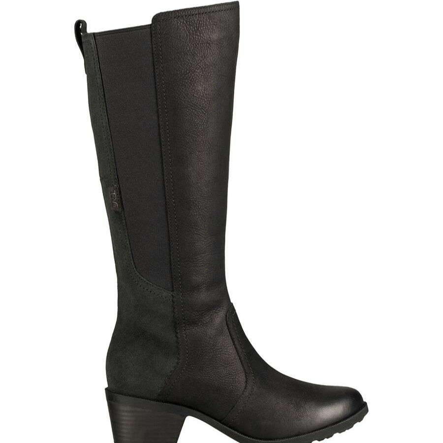 Casual Boots & Shoes * | Teva Anaya Tall Waterproof Boot Women'S Online Black