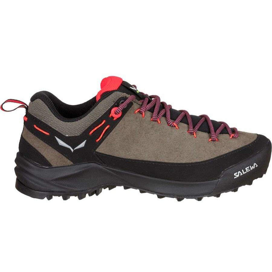 Outdoor Shoes * | Salewa Wildfire Leather Hiking Shoe Women'S Sale Bungee Cord/Black