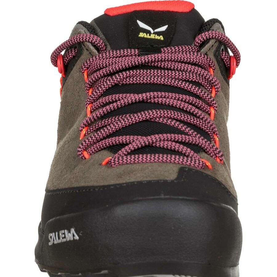 Outdoor Shoes * | Salewa Wildfire Leather Hiking Shoe Women'S Sale Bungee Cord/Black