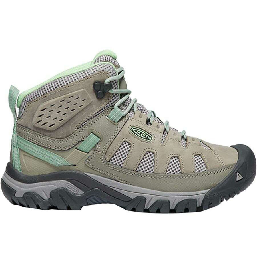 Outdoor Shoes * | Keen Targhee Vent Mid Hiking Boot Women'S Online Fumo/Quiet Green