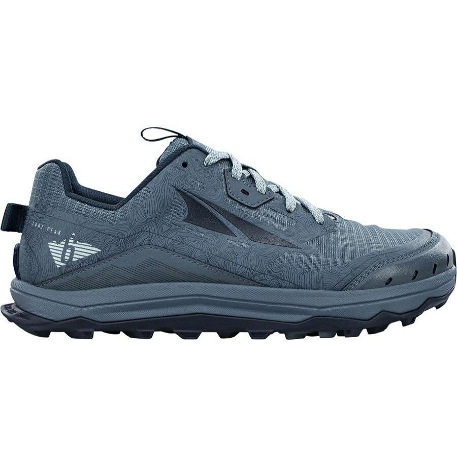 Running Shoes * | Altra Lone Peak 6 Wide Trail Running Shoe Women'S Online Navy/Light Blue