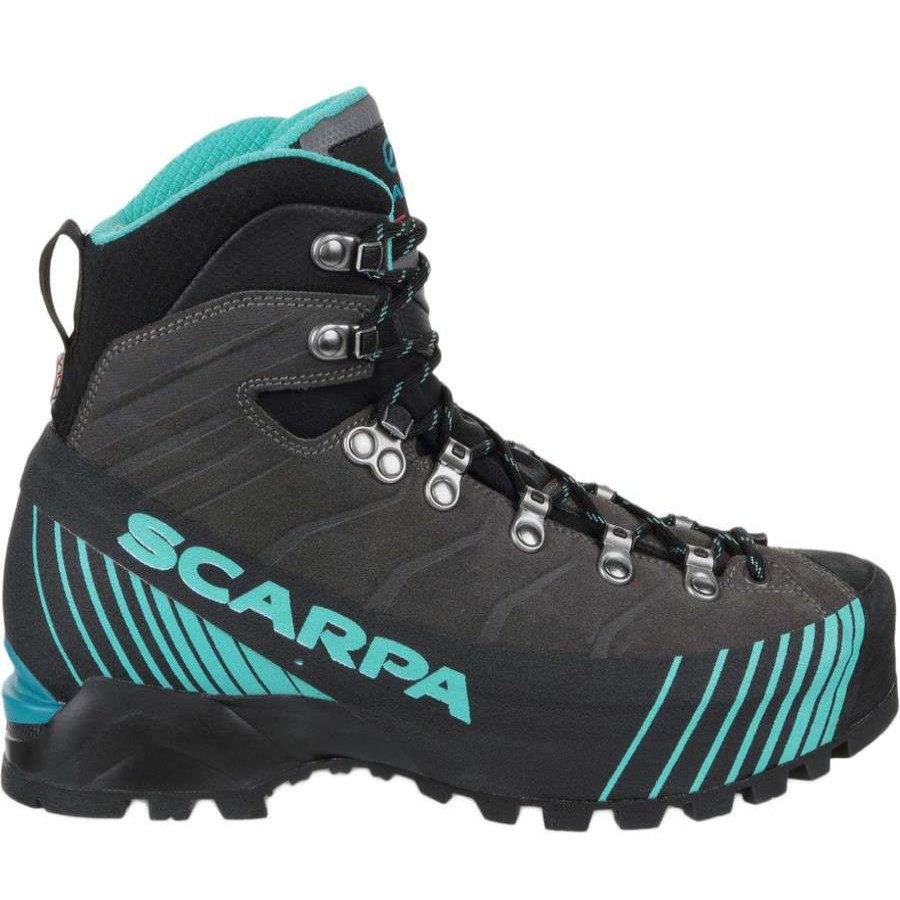 Outdoor Shoes * | Scarpa Ribelle Hd Mountaineering Boot Women'S Discount Titanium/Aqua