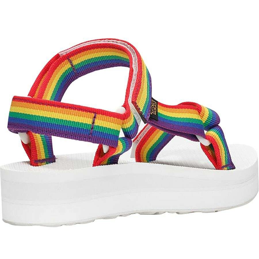 Sandals * | Teva Midform Universal Pride Sandal Women'S Discount Rainbow/White