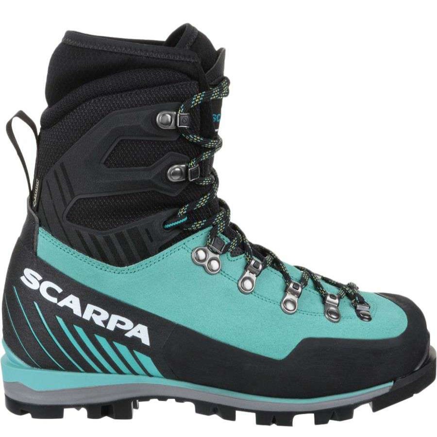 Outdoor Shoes * | Scarpa Mont Blanc Pro Gtx Mountaineering Boot Women'S Online Green Blue