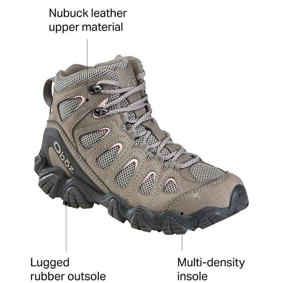 Outdoor Shoes * | Oboz Sawtooth Ii Mid Hiking Boot Women'S Sale Sage Gray