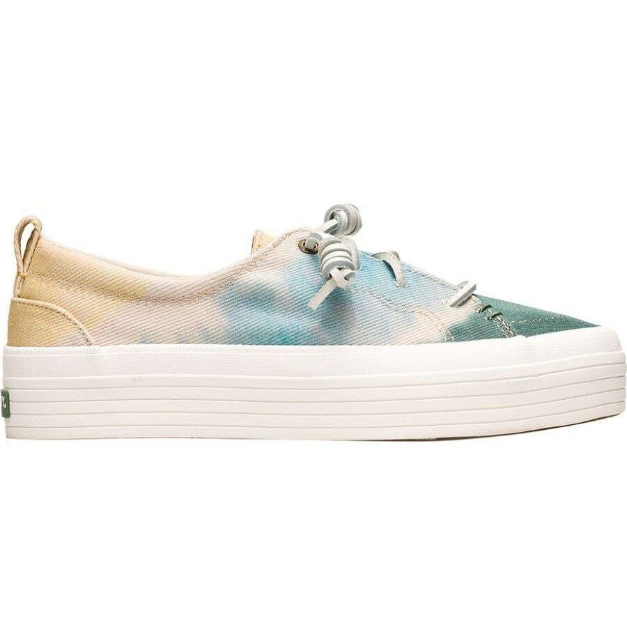 Casual Boots & Shoes * | Sperry Top-Sider Crest Vibe Tie Dye Shoe Women'S Discount Green