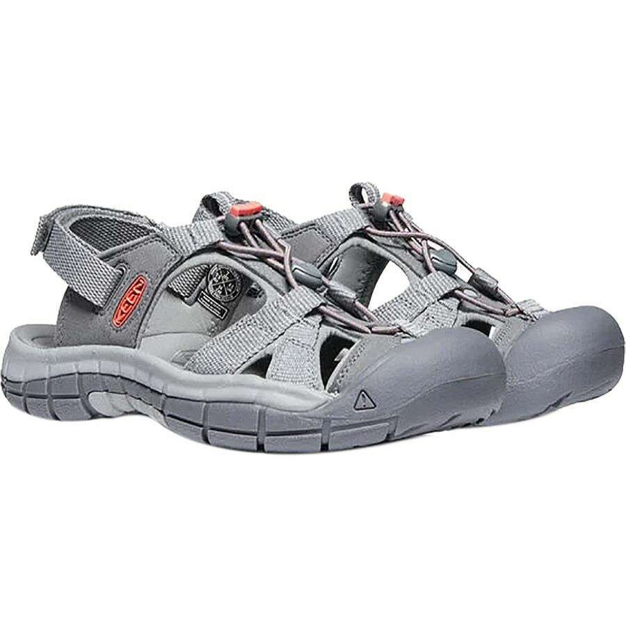 Sandals * | Keen Ravine H2 Sandal Women'S Online Steel Grey/Coral