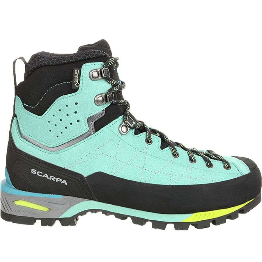 Outdoor Shoes * | Scarpa Zodiac Tech Gtx Mountaineering Boot Women'S Online Green Blue