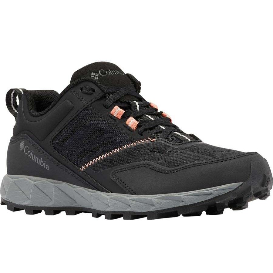 Outdoor Shoes * | Columbia Flow District Hiking Shoe Women'S Online Black/Lychee