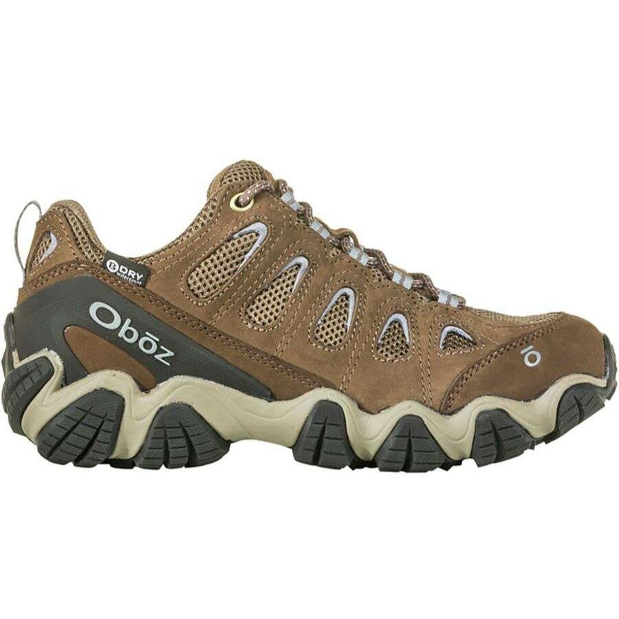 Outdoor Shoes * | Oboz Sawtooth Ii Low B-Dry Wide Hiking Boot Women'S Sale Brindle/Tradewinds Blue