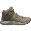 Outdoor Shoes * | Keen Terradora Ii Leather Mid Wp Hiking Boot Women'S Sale Brindle/Redwood