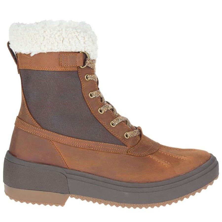 Winter Shoes * | Merrell Haven Mid Lace Polar Waterproof Boot Women'S Discount Oak