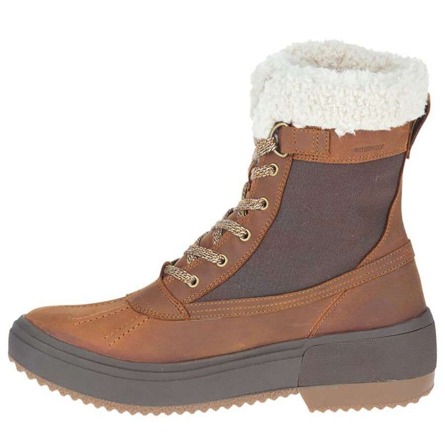 Winter Shoes * | Merrell Haven Mid Lace Polar Waterproof Boot Women'S Discount Oak