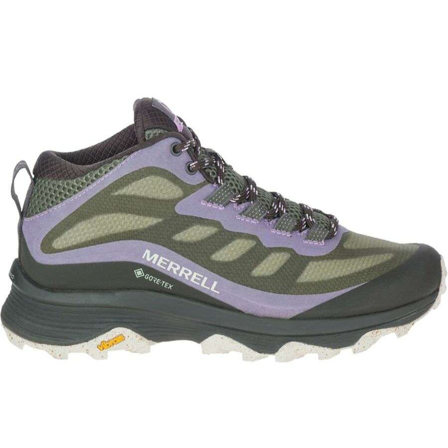 Outdoor Shoes * | Merrell Moab Speed Mid Gore-Tex Hiking Shoe Women'S Discount Lichen