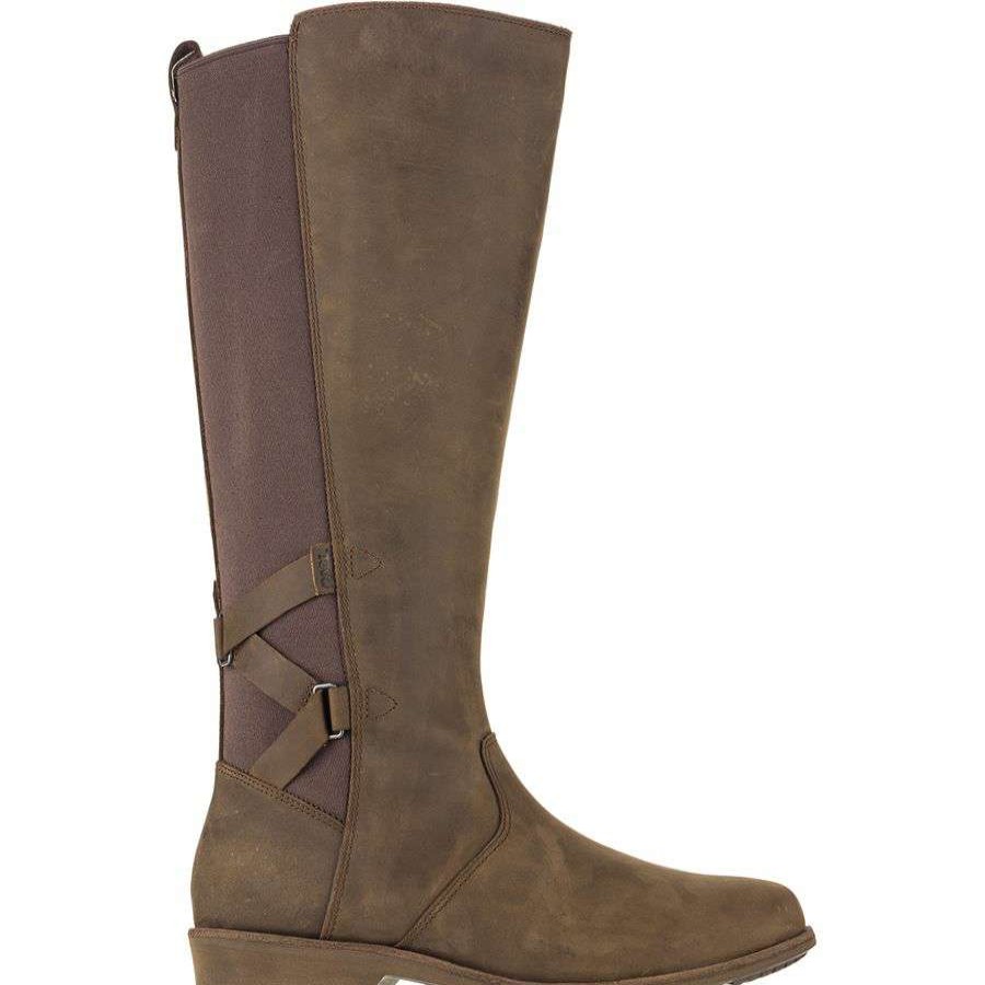 Casual Boots & Shoes * | Teva Ellery Tall Waterproof Boot Women'S Discount Bison