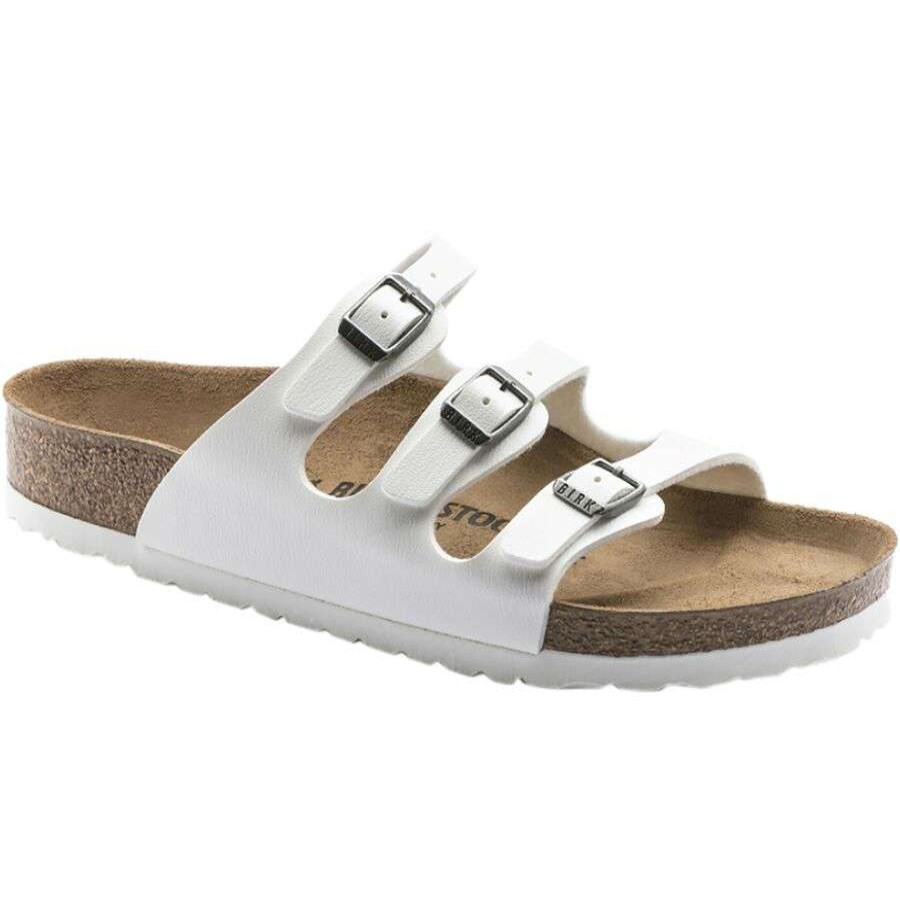 Sandals * | Birkenstock Florida Limited Edition Narrow Sandal Women'S Sale White Birko-Flor