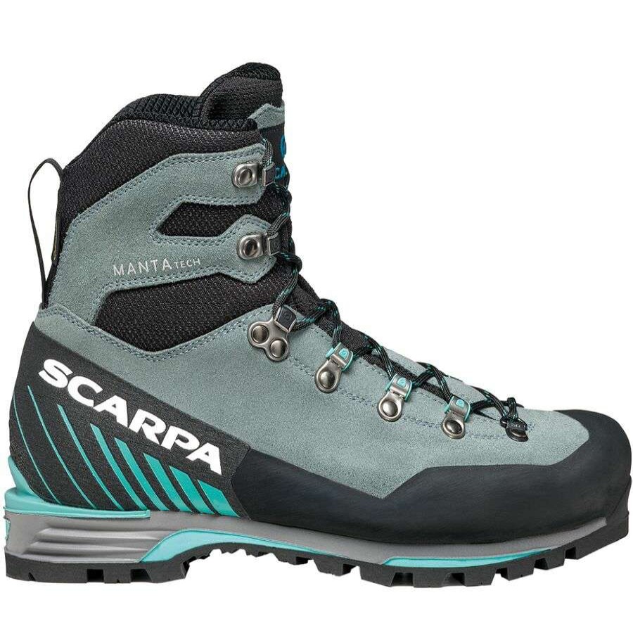 Outdoor Shoes * | Scarpa Manta Tech Gtx Mountaineering Boot Women'S Online Conifer/Green Blue