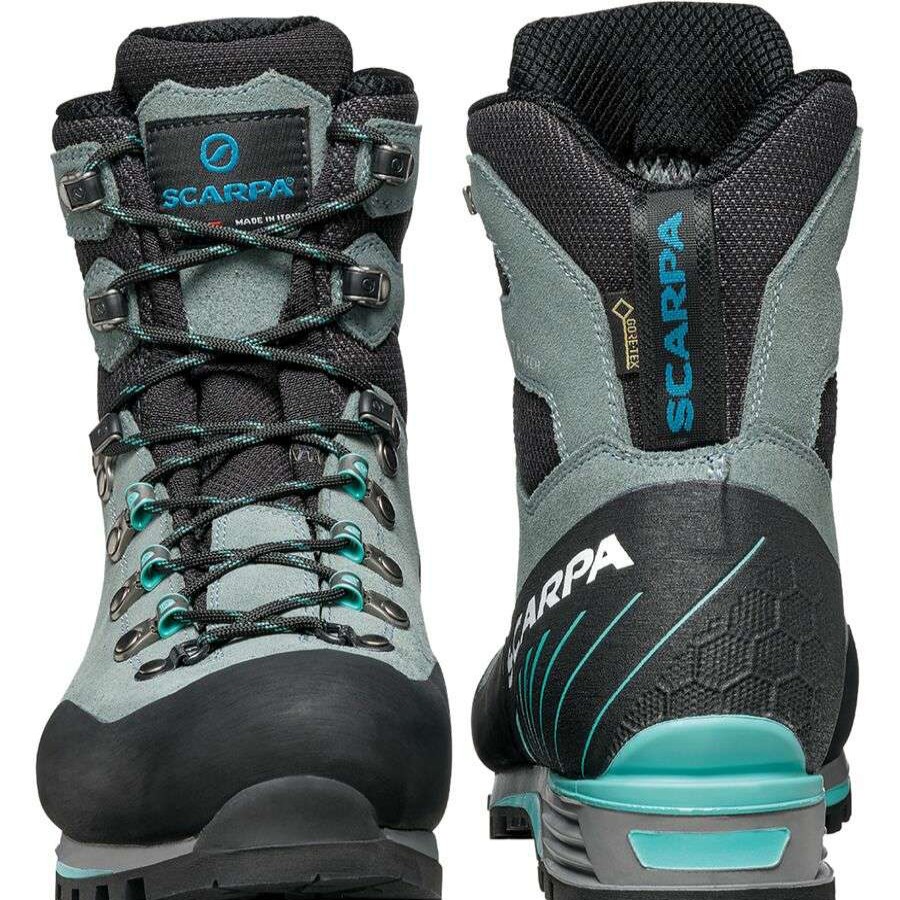 Outdoor Shoes * | Scarpa Manta Tech Gtx Mountaineering Boot Women'S Online Conifer/Green Blue