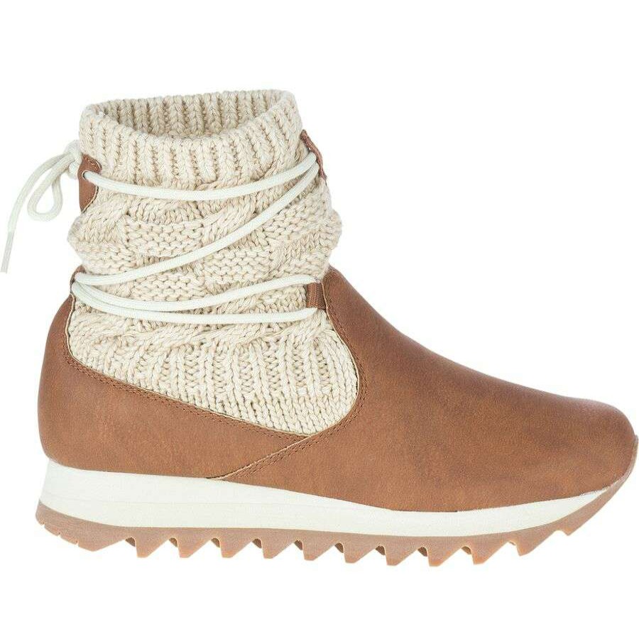 Casual Boots & Shoes * | Merrell Alpine Pull On Knit Shoe Women'S Outlet Merrell Oak