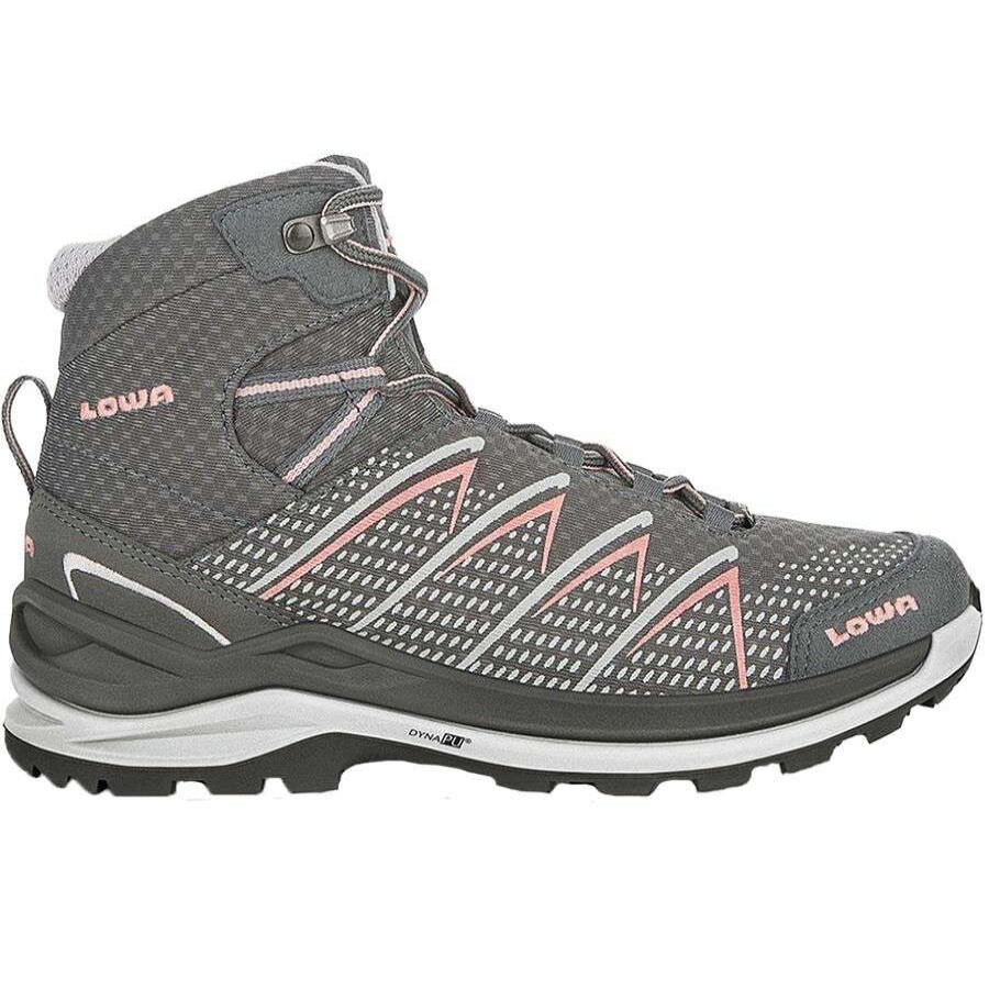 Outdoor Shoes * | Lowa Ferrox Pro Gtx Mid Hiking Boot Women'S Outlet Graphite/Salmon