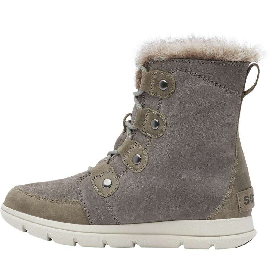 Winter Shoes * | Sorel Explorer Joan Boot Women'S Discount Quarry/Black