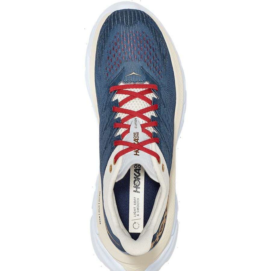 Running Shoes * | Hoka One One Clifton Edge Tk Pack Running Shoe Women'S Sale Vintage Indigo/Tofu