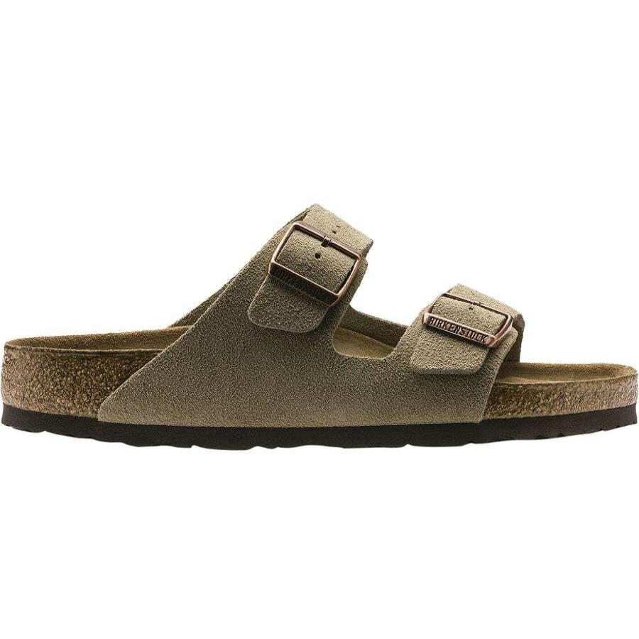 Sandals * | Birkenstock Arizona Soft Footbed Suede Narrow Sandal Women'S Discount