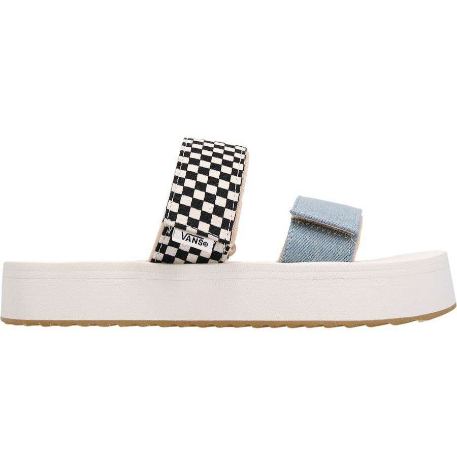 Sandals * | Vans Cayucas Slide Mega Platform Mix Match Pack Sandal Women'S Outlet (Mix Match) Multi/Marshmallow