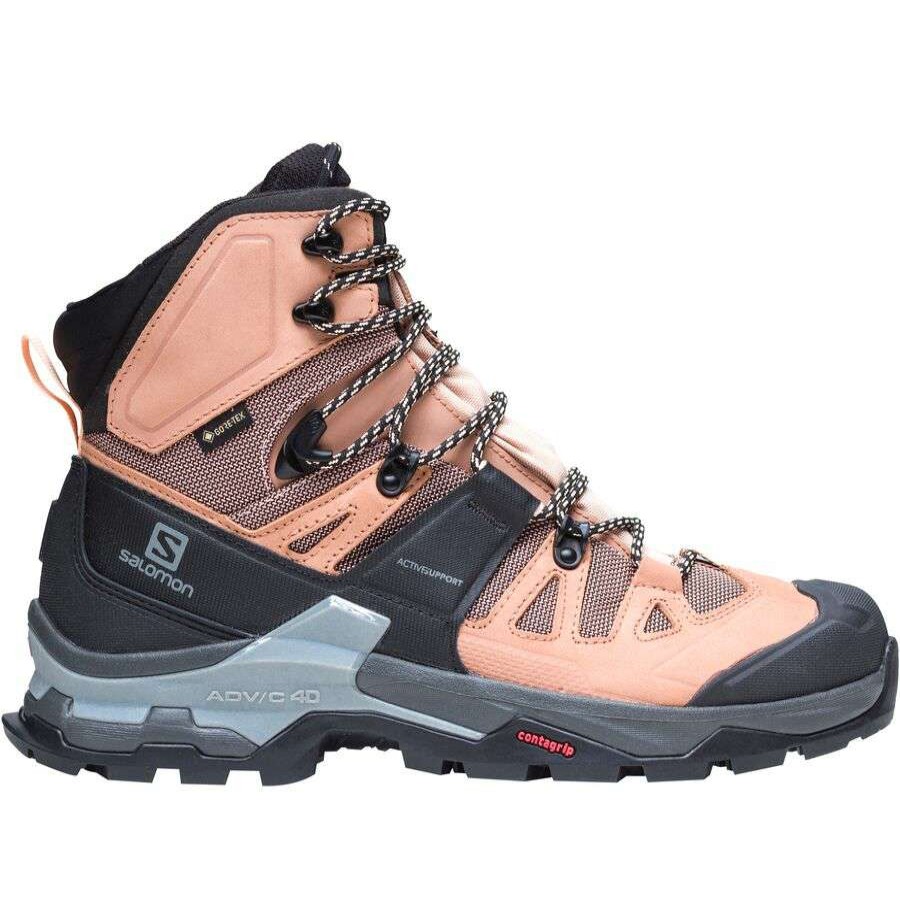 Outdoor Shoes * | Salomon Quest 4 Gtx Boot Women'S Discount Sirocco/Mocha Mousse/Almond Cream