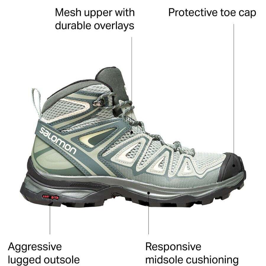 Outdoor Shoes * | Salomon X Ultra Mid 3 Aero Hiking Boot Women'S Online Shadow/Urban Chic/Bleached Sand