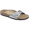 Sandals * | Birkenstock Madrid Birko-Flor Narrow Sandal Women'S Online Silver Birko Flor