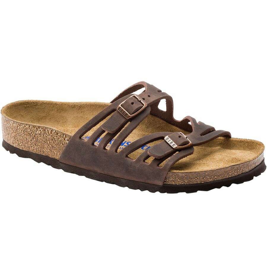 Sandals * | Birkenstock Granada Soft Footbed Leather Narrow Sandal Women'S Discount