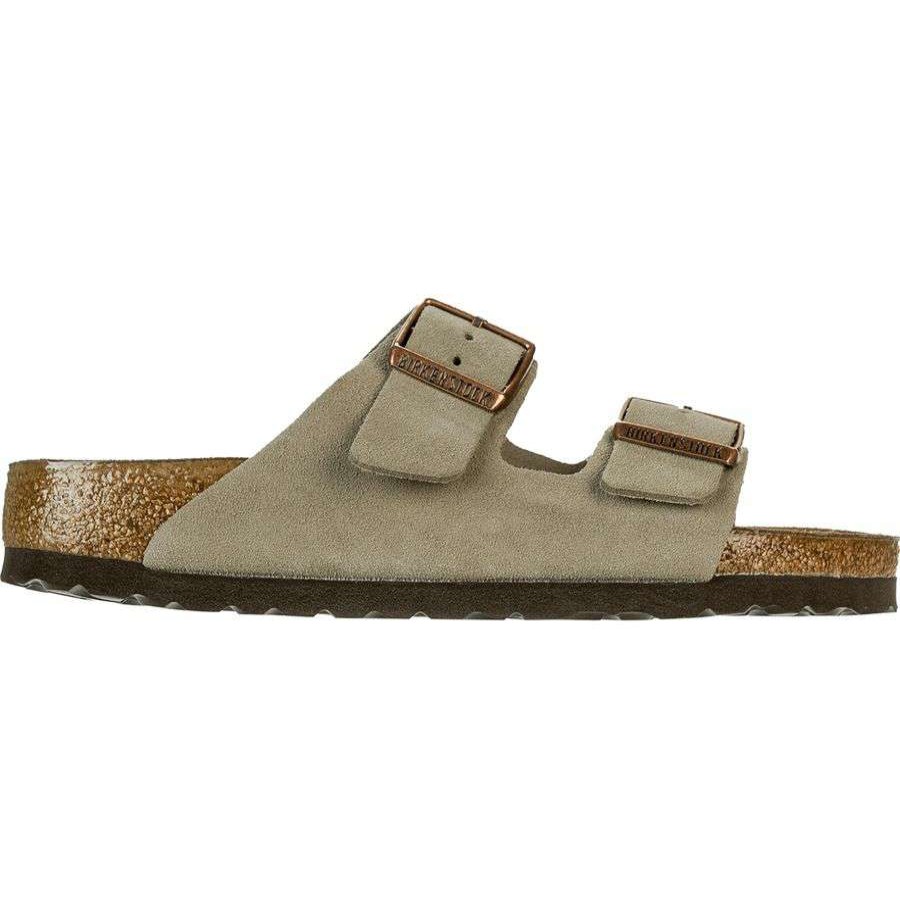 Sandals * | Birkenstock Arizona Suede Narrow Sandal Women'S Online Taupe Suede